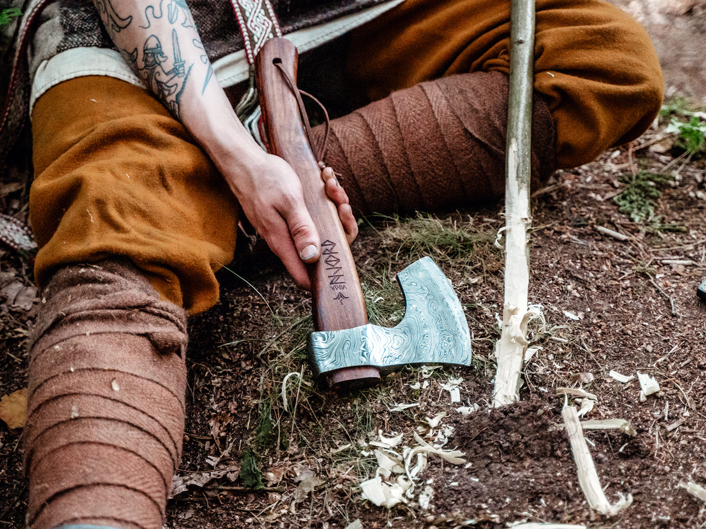 Njord Vidar Viking Damask Medium | Viking axe
