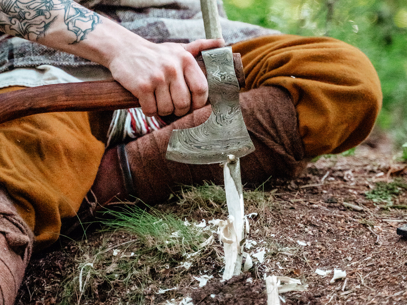 Njord Vidar Viking Damask Medium | Viking axe
